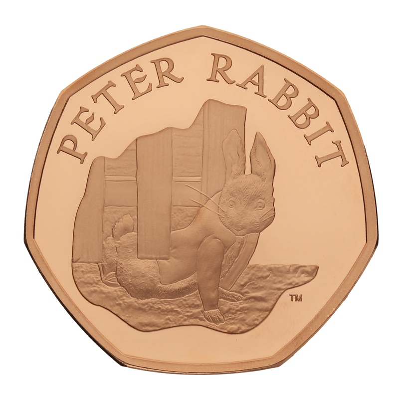 2019 Peter Rabbit Proof Gold 50p Coin | BullionByPost - From £1,051