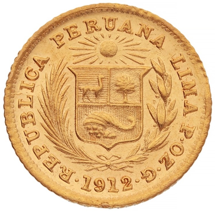 Peru 1/5 Libra Oro Gold Coin | BullionByPost - From £146.20