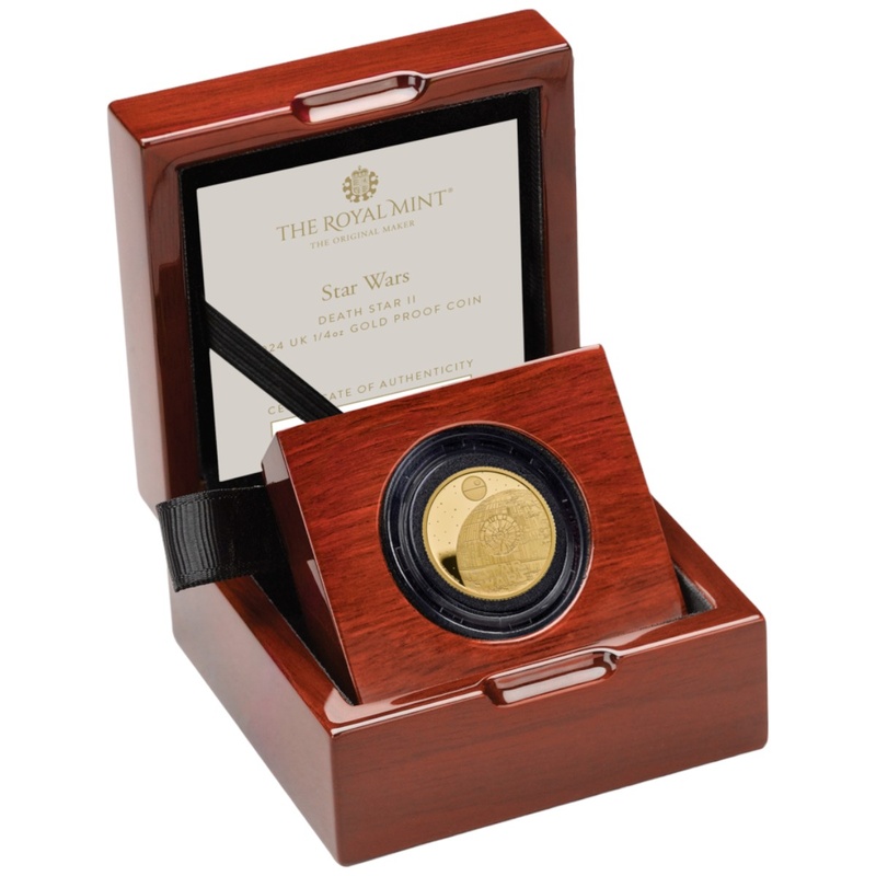 2024 1/4oz Star Wars Death Star Proof Gold Coin Boxed From £799.00 BullionByPost