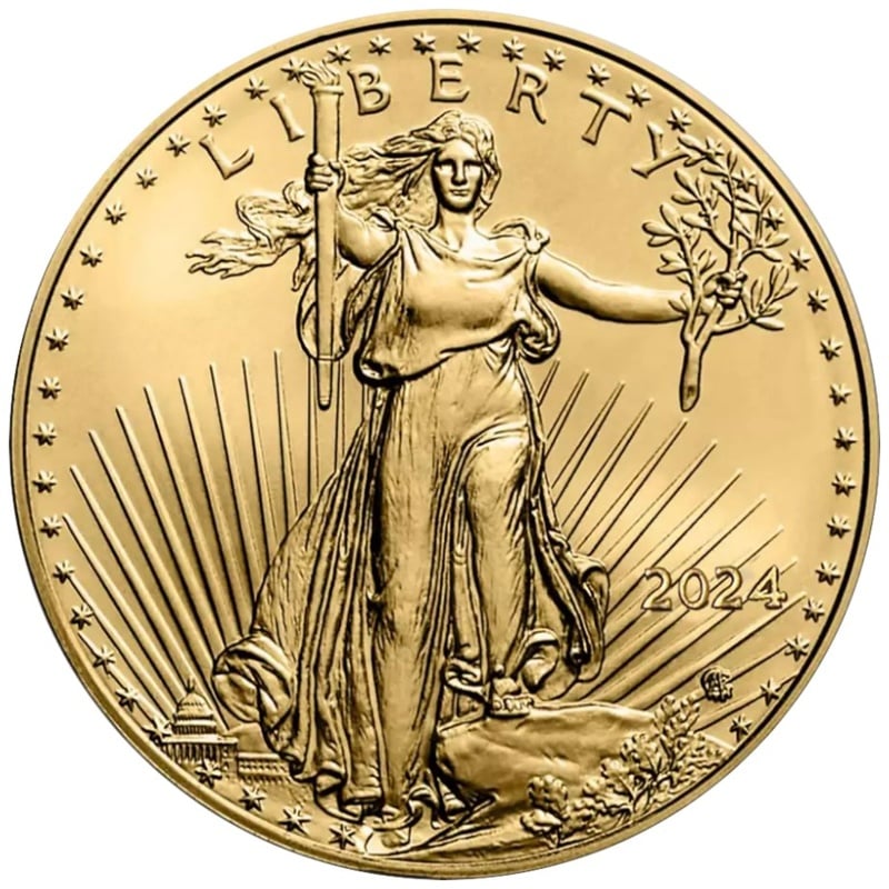 2024 American Eagle Gold Coin 1oz From £2,254 BullionByPost