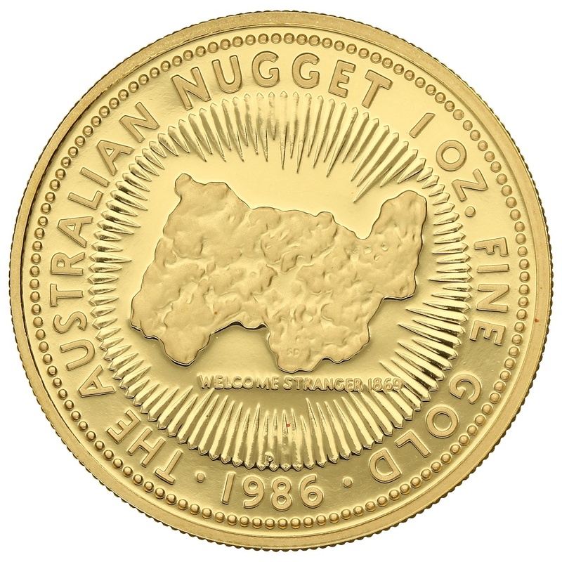 1986 Proof Australian Kangaroo Gold Nugget Coin 1oz - From £2,540 ...