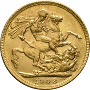 1908 Gold Sovereign - King Edward VII - Canada - £8,444