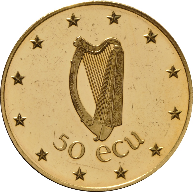 Ireland 1990 50 ECU coin Gold Coin - £1,780