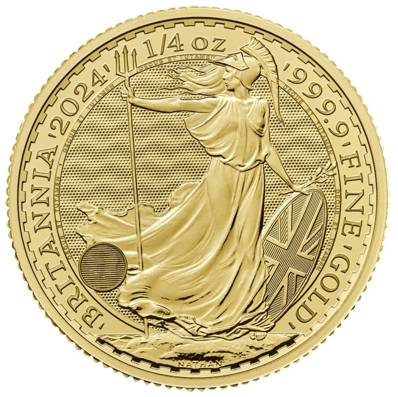 2024 1/4oz Gold Britannia Coin BullionByPost From £424.60