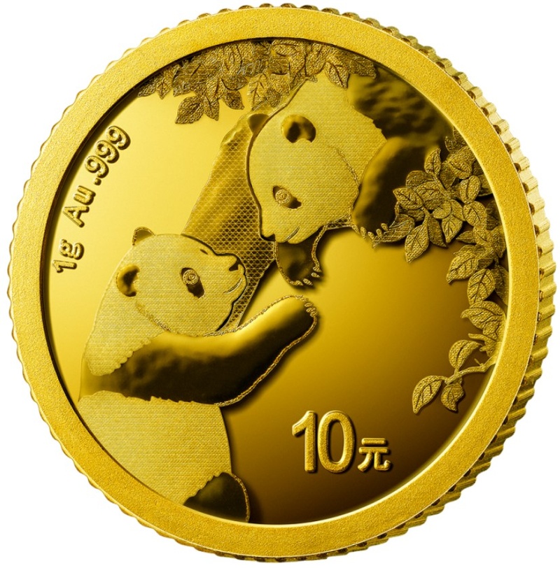 2023 Chinese Panda 1g Gold Coin BullionByPost From £72.40