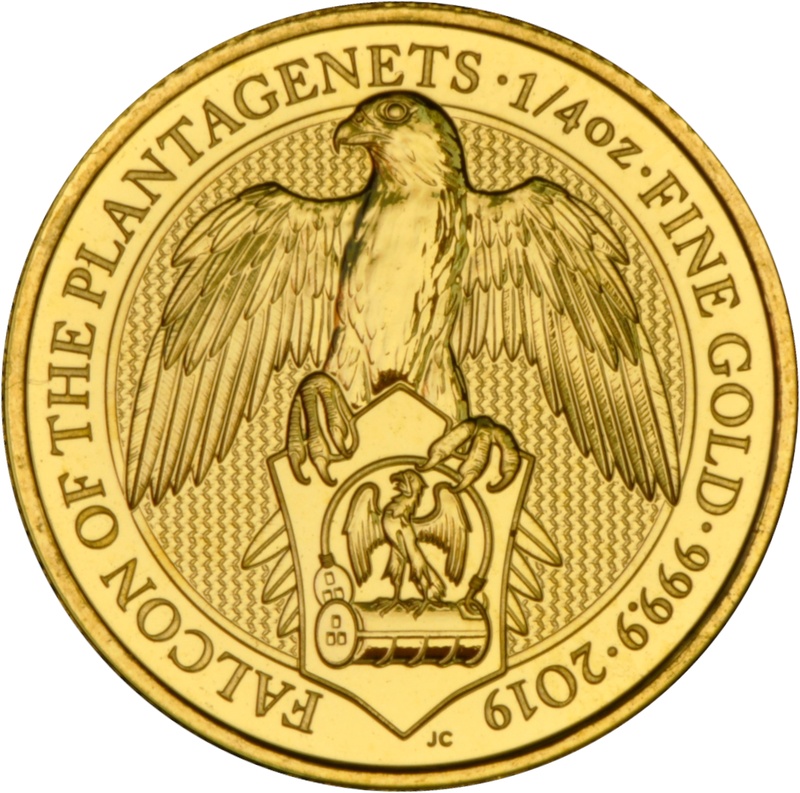 2019 Falcon 1/4oz Gold Coin | BullionByPost - From £460.90