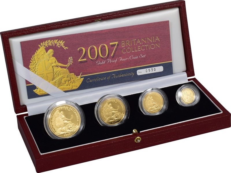 2007 Proof Gold Britannia 4 Coin Set Boxed From 4 028