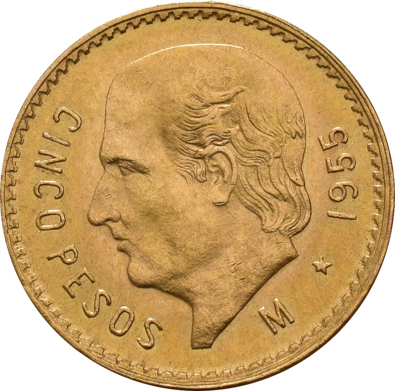 Mexican Cinco 5 Pesos Gold Coin From 344.20 BullionByPost