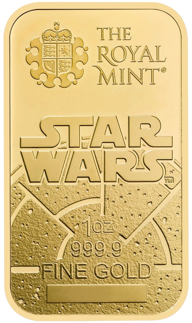 1oz Gold Bar Star Wars Dark Side - From £2,317 | BullionByPost