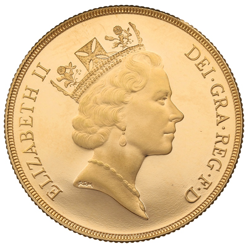 1992 £2 Two Pound Proof Gold Coin (Double Sovereign) - £1,104