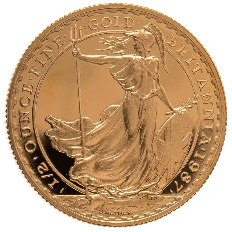 1987 1/2oz Gold Proof Britannia Coin | BullionByPost - From £965.90