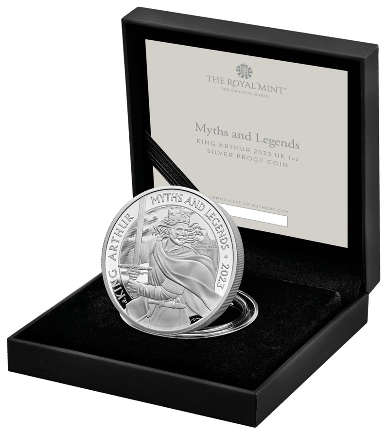 2023 King Arthur Proof 1oz Silver Coin BullionByPost From £99.48