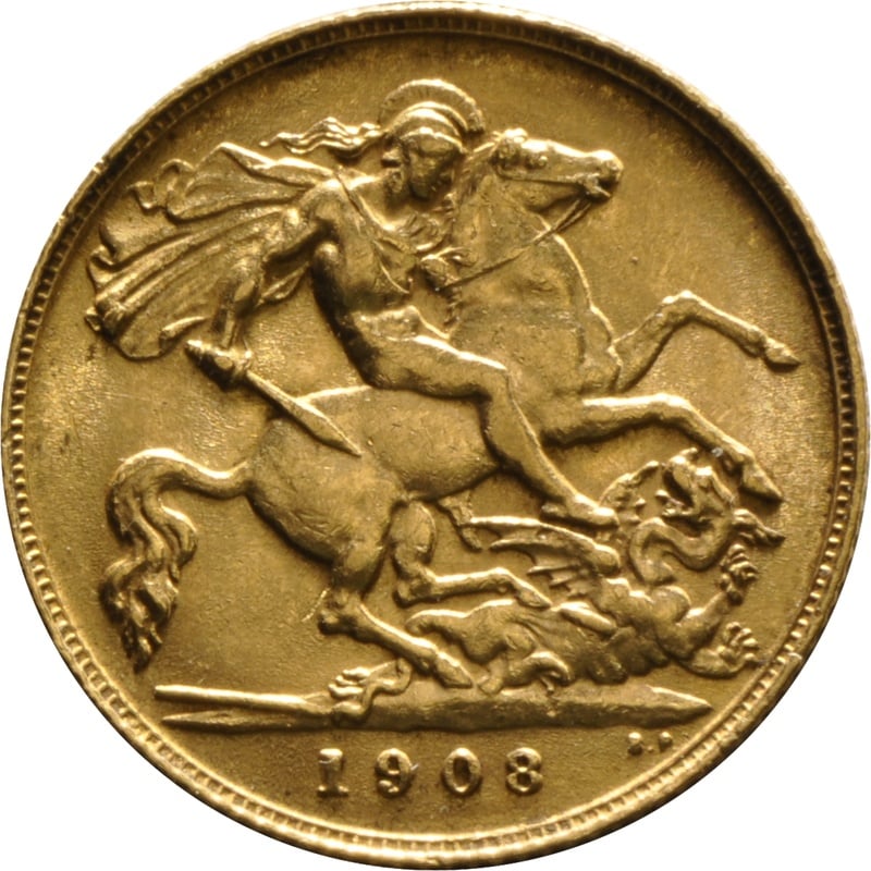 1908 Gold Half Sovereign Edward VII From 286.60 BullionByPost