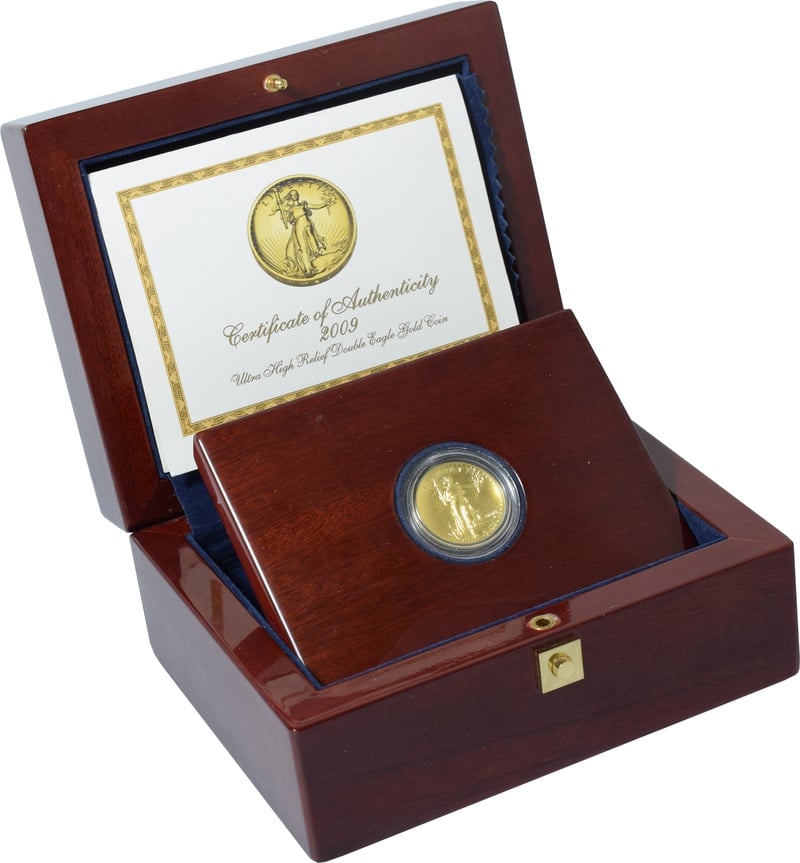 2009 Ultra High Relief Double Eagle Gold Coin Boxed - £3,093