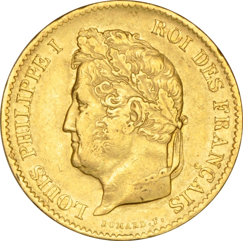 French 40 Francs Gold Coin Louis-Philippe 1831-1839 - From £1,137 ...