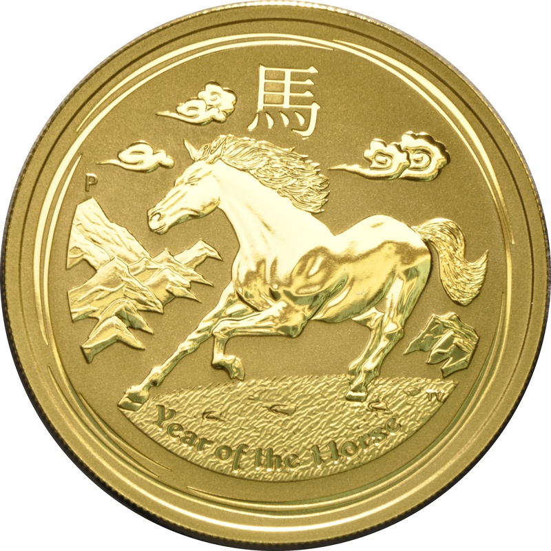 2014 Lunar Horse 1oz Gold Coin | BullionByPost - From £1,932