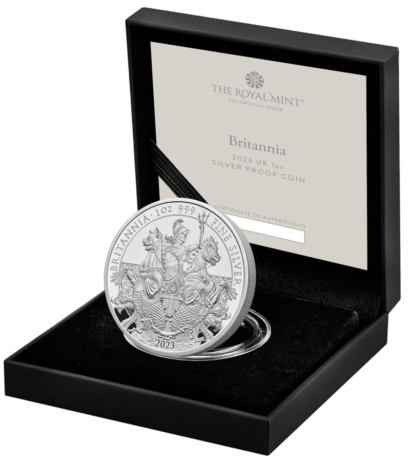 2023 Proof Silver Britannia Coin 1oz Boxed - From £136.32 | BullionByPost