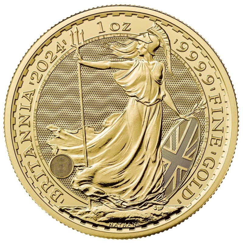 2024 1oz Gold Britannia Coin BullionByPost From £1,664