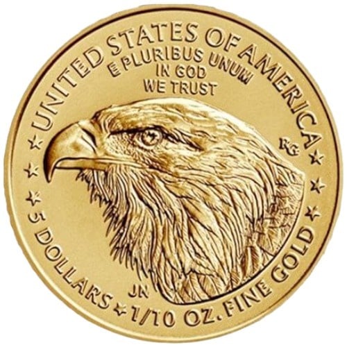 2024 1/10oz American Eagle Gold Coin From £245.10 BullionByPost