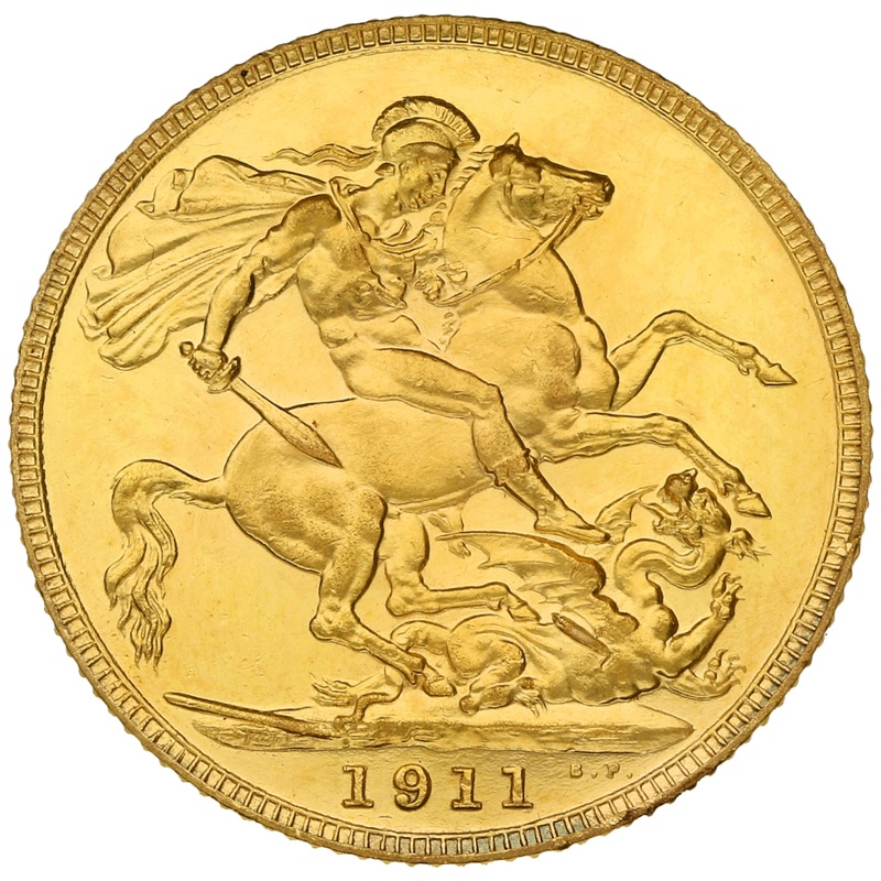 1911 George V Proof Gold Sovereign Bullionbypost From £1696