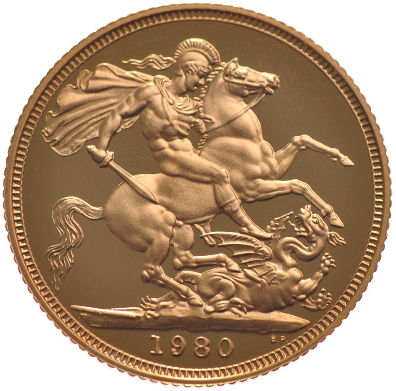 Gold Proof 1980 Sovereign Boxed - £478.80