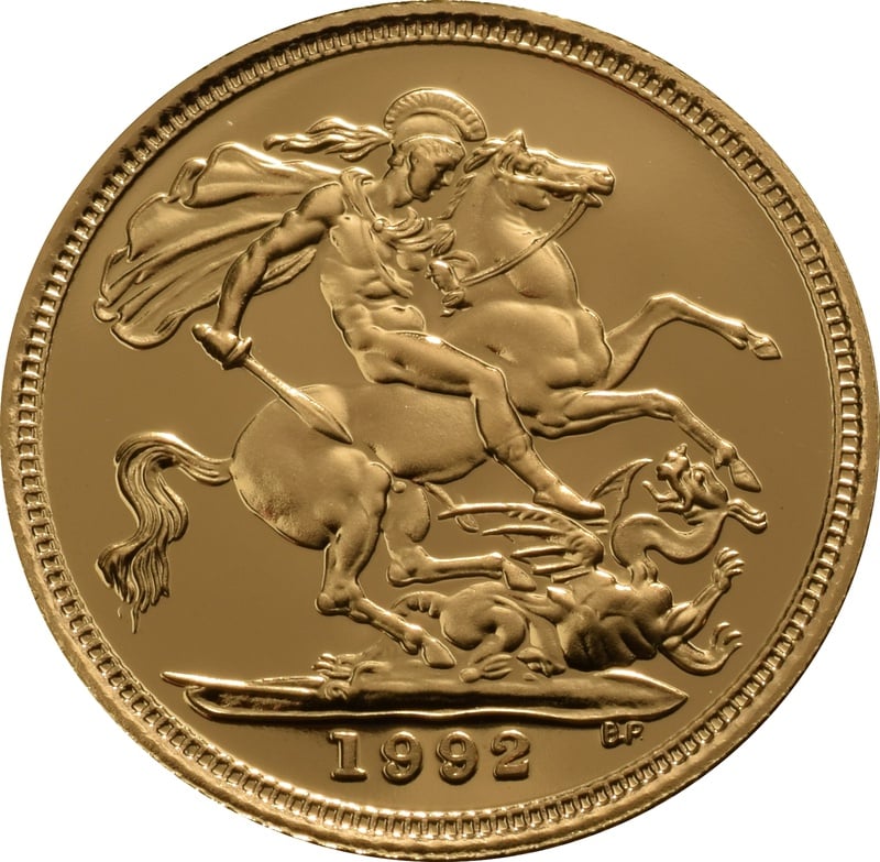 1992 Gold Proof Half Sovereign Boxed - £426.00