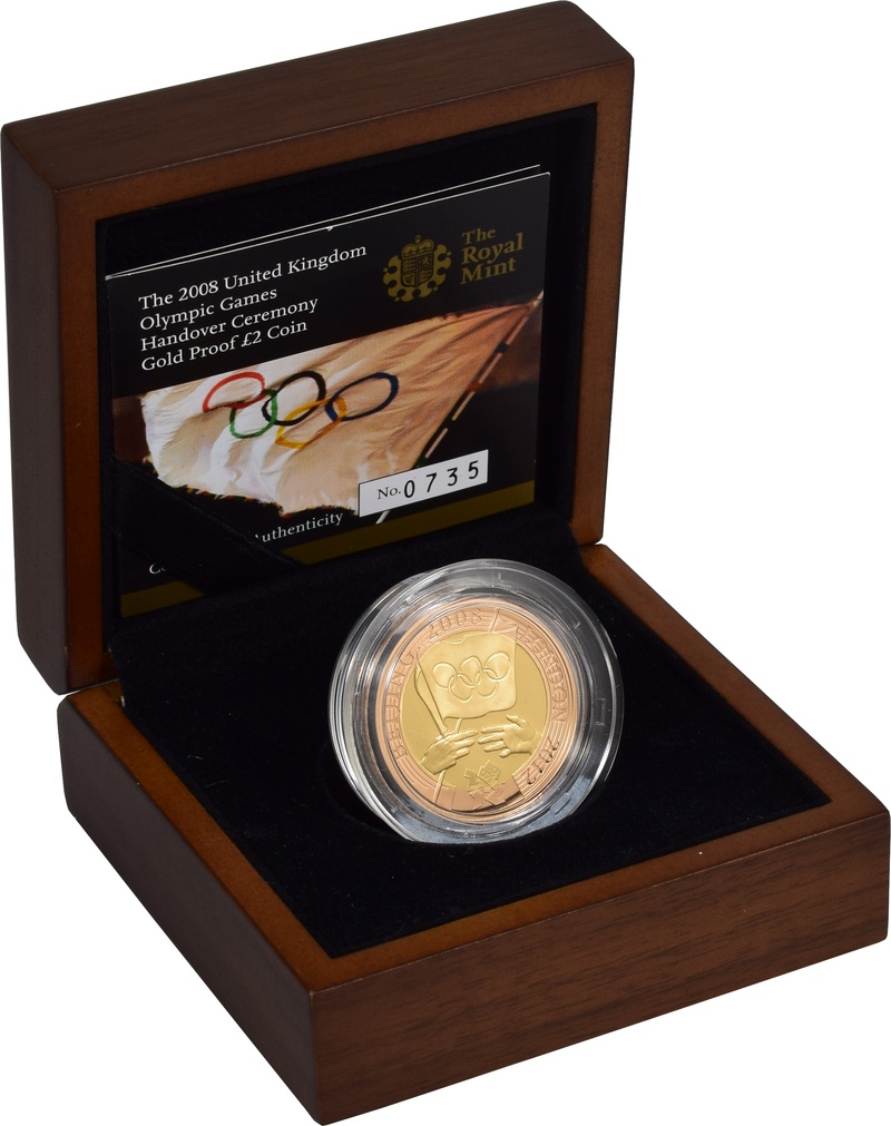 2008 Proof £2 Gold Coin London Olympic Handover Ceremony Boxed - From  £1,161 | BullionByPost