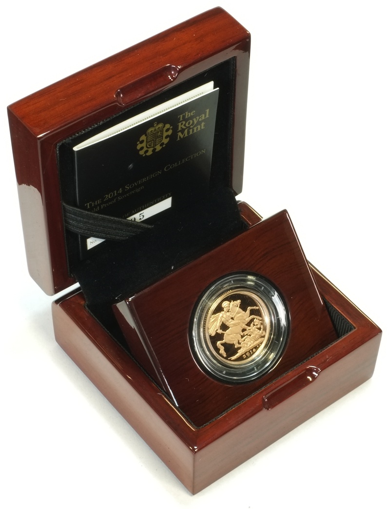 2014 Gold Proof Sovereign Boxed - £806.00