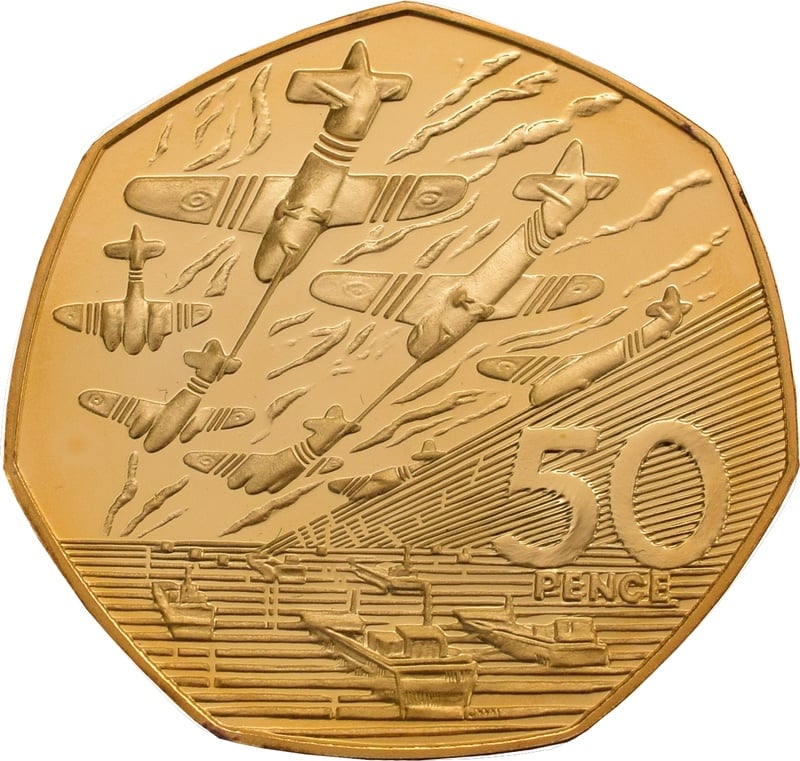 1994 Proof Gold 50p Coin DDay Commemorative From £2,020 BullionByPost