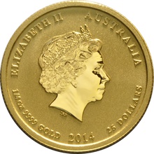 2014 Lunar Horse 1/4oz Gold Coin | BullionByPost - From £538.60