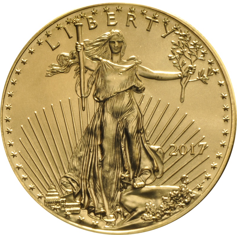 2017 1oz US Eagle Gold Coin | BullionByPost - From £1,898