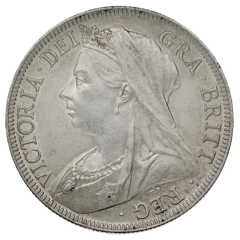 1897 Silver Half Crown Coin Queen Victoria From 154.70