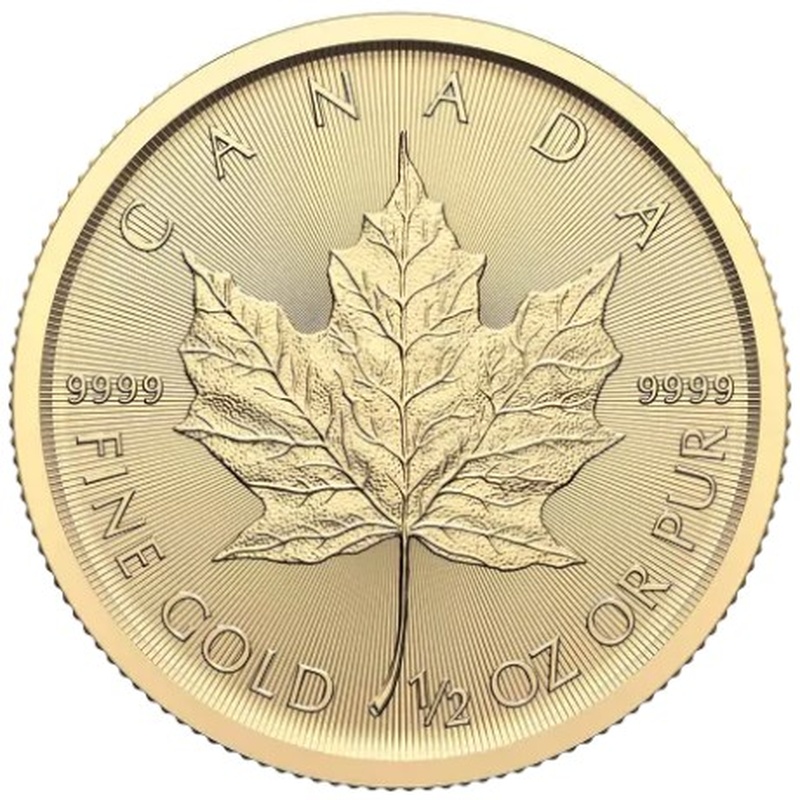 2024 1/2oz Canadian Maple Leaf Gold Coin From £1,046 BullionByPost