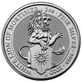 Moneda de plata de 2oz, León Blanco de Mortimer, Queen's Beast's Beast