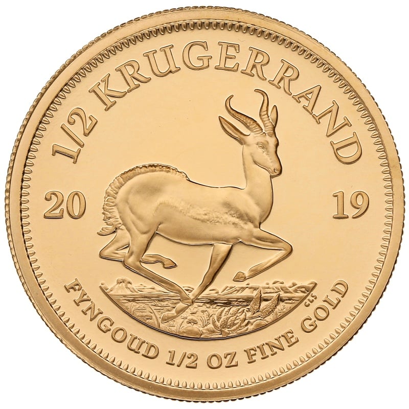 2019 Proof 1/2oz Krugerrand Gold Coin - From £1,349 | BullionByPost