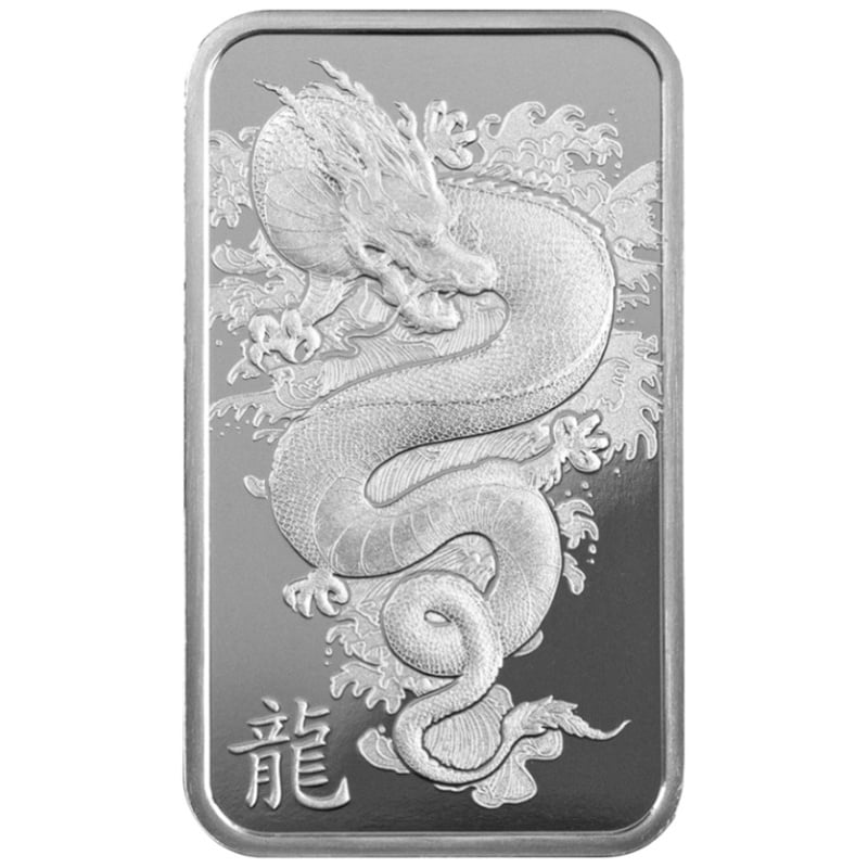 10g Silver Bar 2024 Year of the Dragon PAMP - From £24.48 | BullionByPost