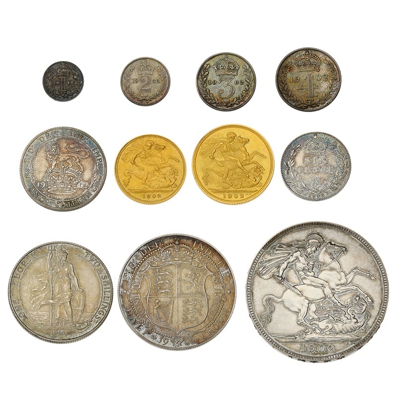 1902 Edward VII 11-Coin Proof Set | BullionByPost - From £2,357