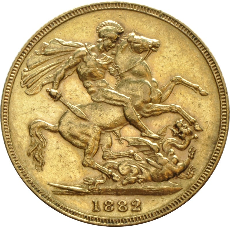 1882 Gold Sovereign Coin Queen Victoria From 594.40 BullionByPost