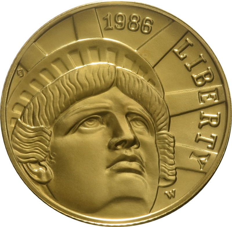 what is the value of 1986 us liberty coins