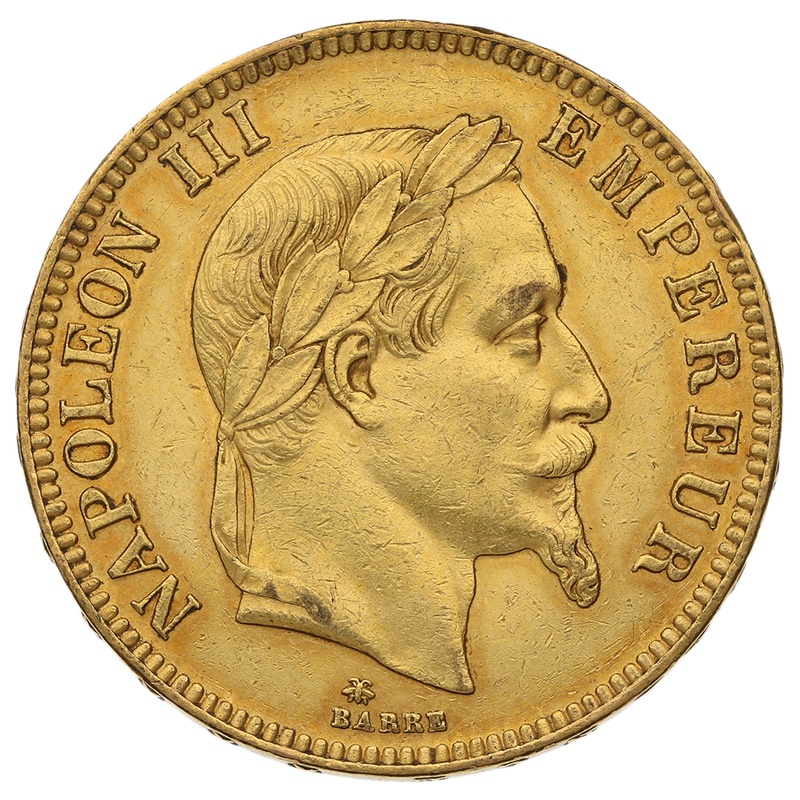 100 French Francs - Laureate Head - £1,902