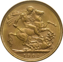 1902 Gold Sovereign Coin Edward VII Perth From 563.60