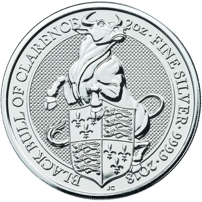 2018 Black Bull 2oz Silver Coin | BullionByPost - From £64.20