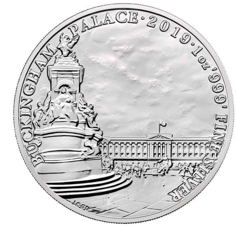 2019 Buckingham Palace Silver Coin 1oz Landmarks of Britain From