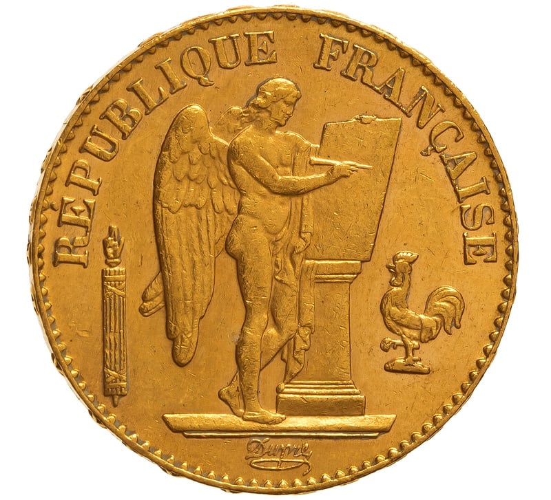 1897 French 20 Francs Gold Coin Guardian Angel A From 510.10