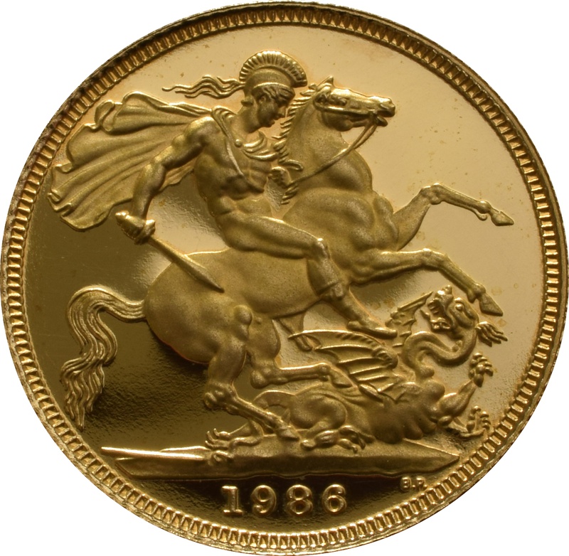 Gold Proof 1986 Sovereign Boxed - £655.90