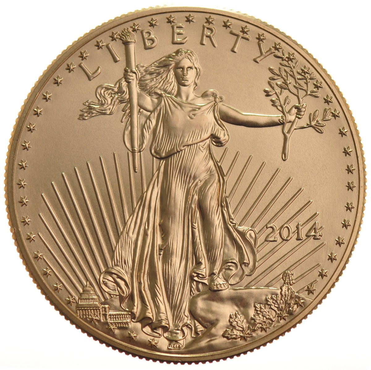 2014 American Gold Eagle Coins 1oz | BullionByPost® - From £1,036