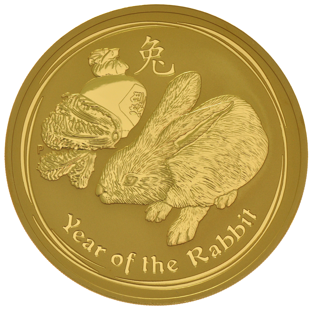 chinese new year rabbit coins