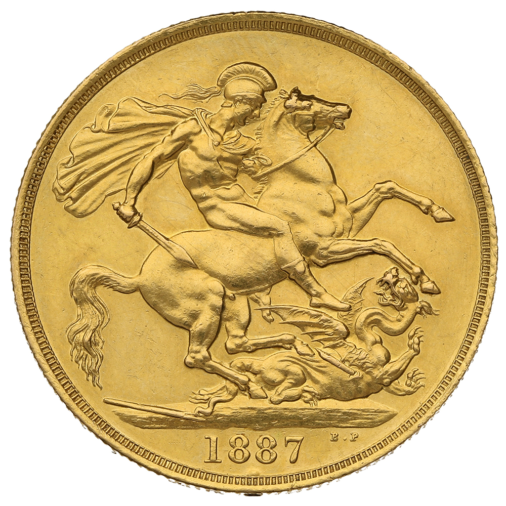 Buy a 1887 Gold Two Pound Double Sovereign | from BullionByPost - From ...