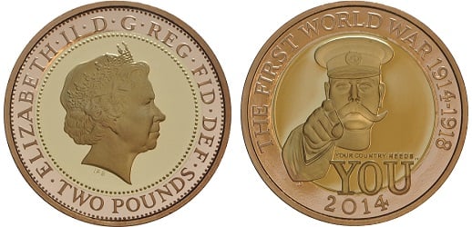 The 2014 First World War £2 Coin | BullionByPost